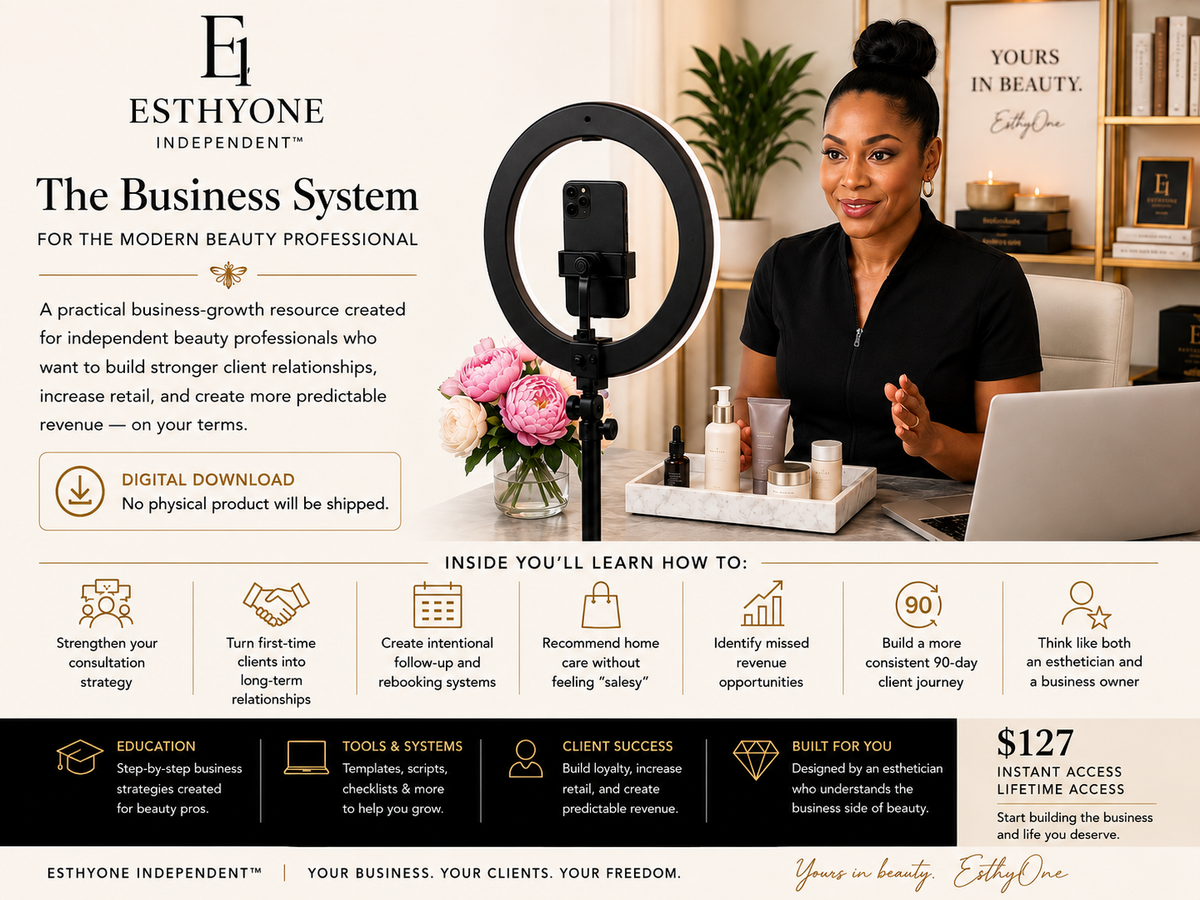 ESTHYONE INDEPENDENT™ — The Business System for the Modern Beauty Professional